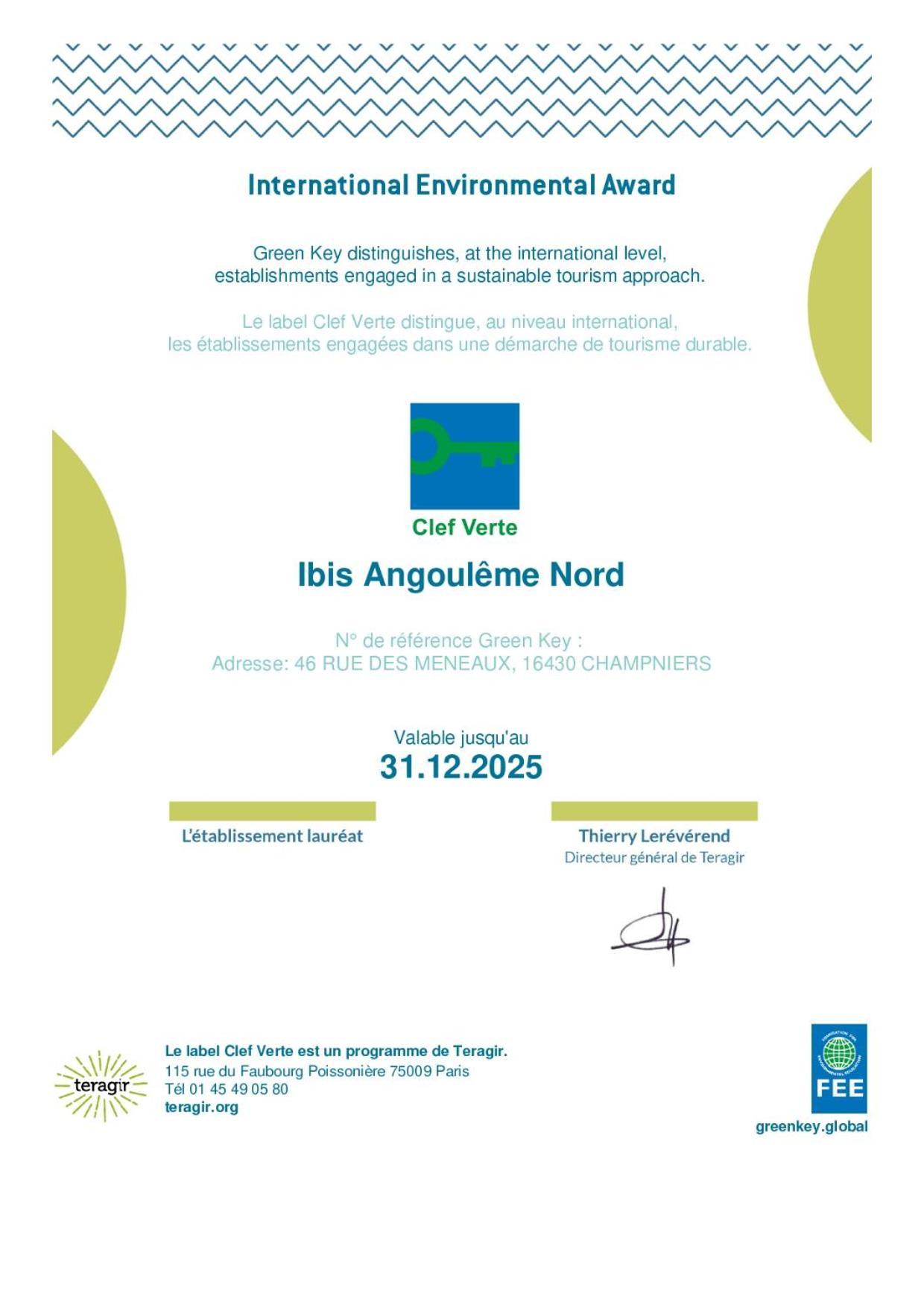 ibis Angoulême Nord Champniers (Charente) Exterior foto
